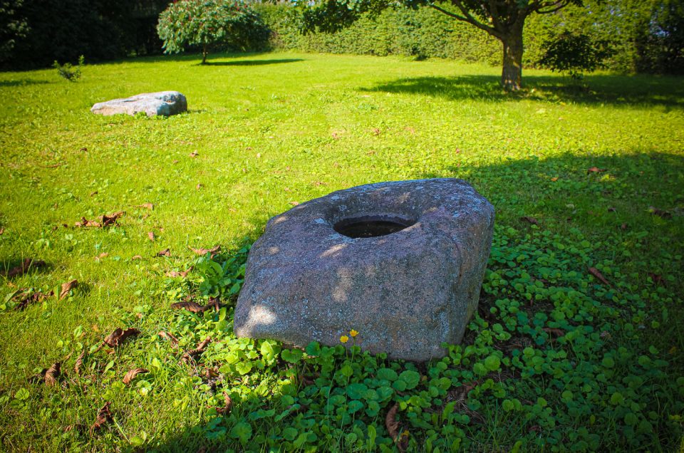 Mucenieki 2nd stone with rounded cone hollow